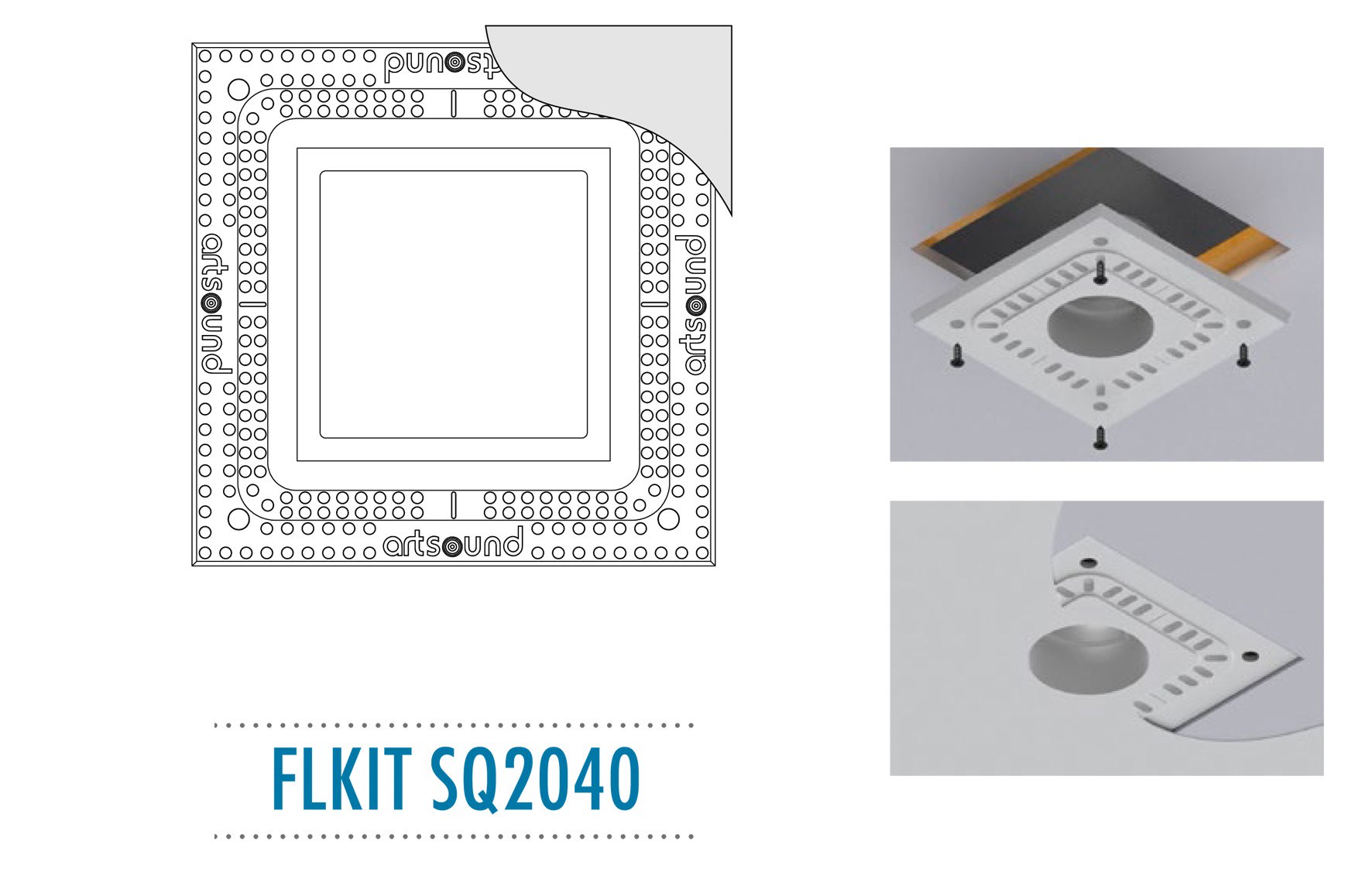 Sonoprof - FLKIT SQ2040 Kit d'encastrement pour HP SQ2040