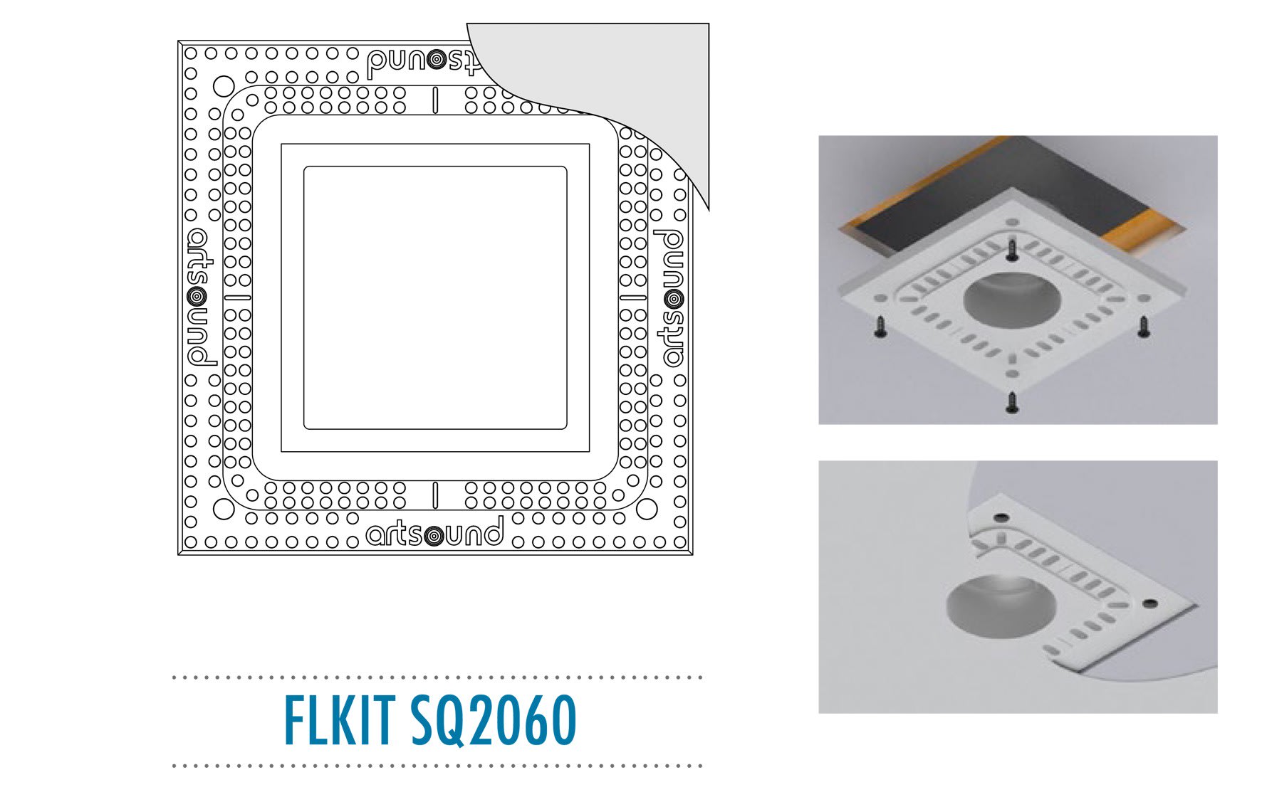 Sonoprof - FLKIT SQ2060 Kit d'encastrement pour HP SQ2060