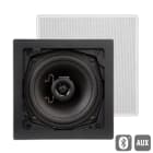 Sonoprof - FL101BT (2pc) Enceinte hifi encastrable amplifiée carré, et 1 enceinte passive