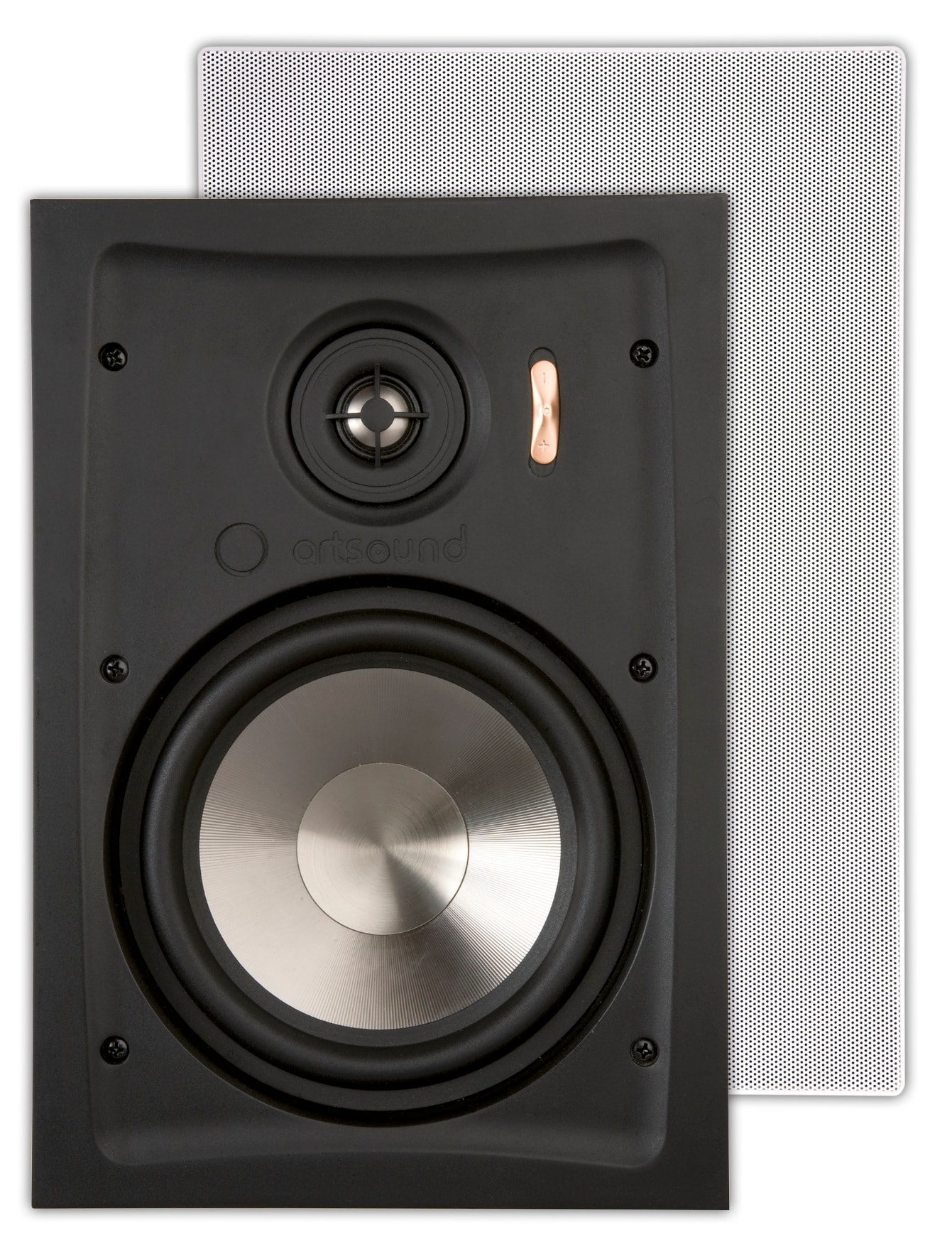 Sonoprof - RE2060 (2pc) Enceinte hifi rectangle encastrable, blanc,  6 ohms à 1 khz
