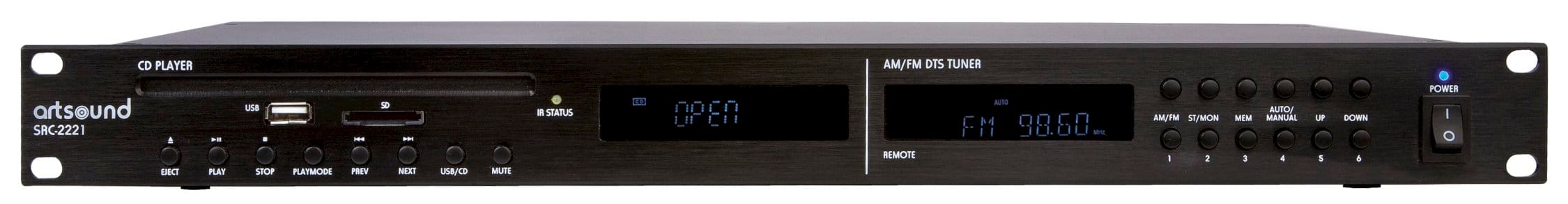 Sonoprof - SRC-2221 19?, 3 sources en 1 : CD, USB/SD, tuner, 200W