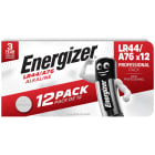 Energizer - Pile bouton alcaline LR44/A76 x 12 haute performance et longue duree