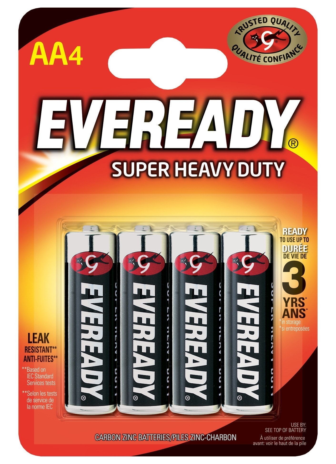 Energizer - Pile Eveready AA/LR06 x 4 pour vos appareils peu energivores