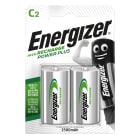 Energizer - Pile rechargeable C 2500 mAh x 2 rechargeable des centaines de fois