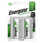 Energizer - Pile rechargeable D 2500 mAh x 2 rechargeable des centaines de fois