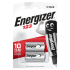 Energizer - Pile Lithium photo CR123 x 2 pour appareils photos