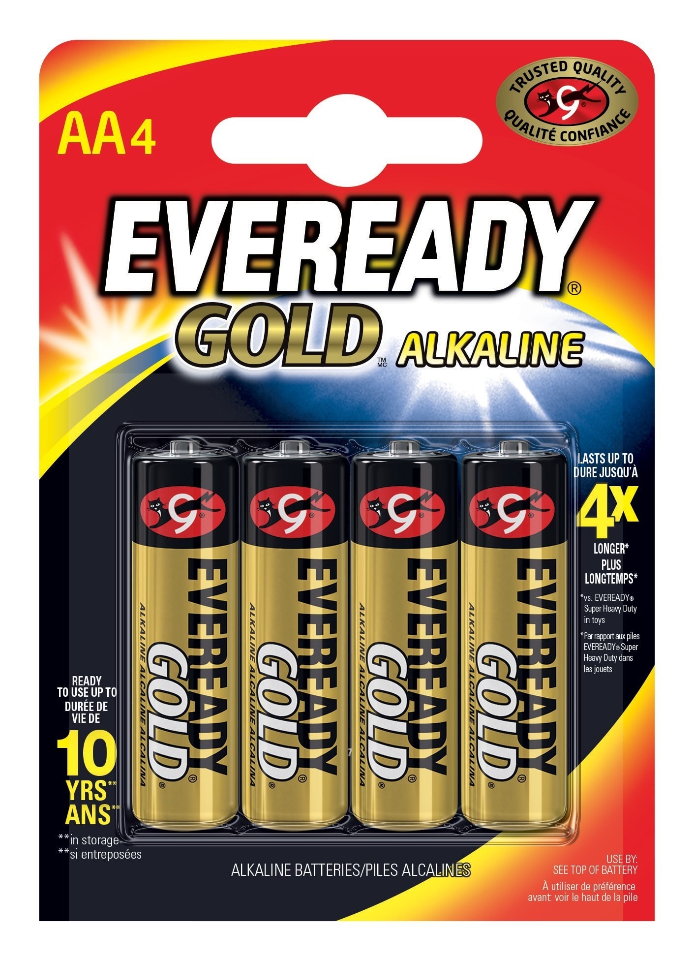 Energizer - Pile Eveready gold AA x 4 pour vos appareils peu energivores