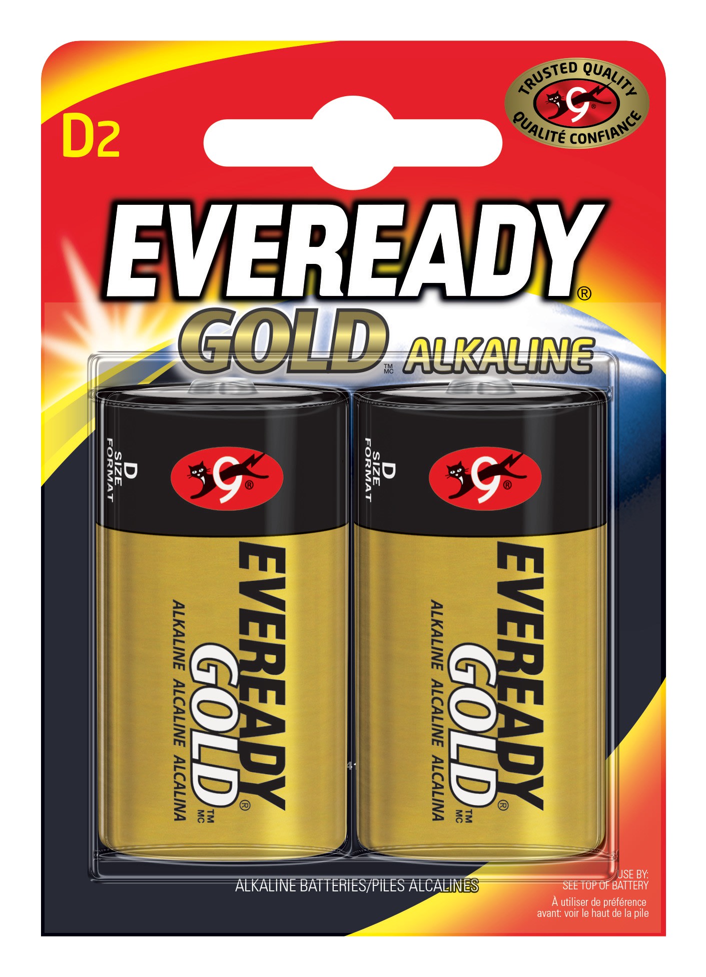 Energizer - Pile Eveready gold D x 2 pour vos appareils peu energivores