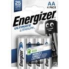 Energizer - Pile Ultimate Lithium AA/LR06 x 4 pour une haute puissance longue duree