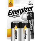 Energizer - Pile alcaline Power C x 2 permet de conserver l'energie pendant 7 ans