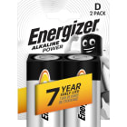 Energizer - Pile alcaline Power D x 2 permet de conserver l'energie pendant 7 ans