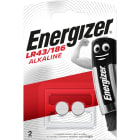 Energizer - Pile miniature alcaline LR43/186 x 2 pour appareils electroniques