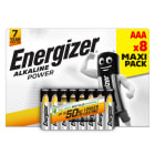 Energizer - Pile alcaline Power AAA/LR03 x 8 permet de conserver l'energie pendant 7 ans