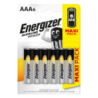 Energizer - Pile alcaline Power AAA x 6 permet de conserver l'energie pendant 7 ans