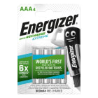 Energizer - Pile rechargeable AAA/LR03 800 mAh x 4 rechargeable des centaines de fois