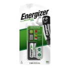 Energizer - Mini chargeur 2 x AA recharge 2 piles AA avec indicateur de charge