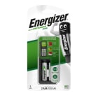 Energizer - Mini chargeur 2 x AAA recharge 2 piles AAA avec indicateur de charge