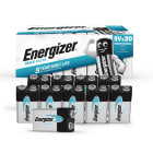 Energizer - Pile alcaline Max Plus 9V x 20 notre pile alcaline qui dure le plus longtemps