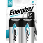 Energizer - Pile alcaline Max Plus D x 2 notre pile alcaline qui dure le plus longtemps