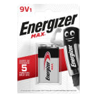 Energizer - Pile Max 9V x 1 sans risque pour vos appareils avec la garantie 0 coulure