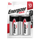 Energizer - Pile Max D x 2 sans risque pour vos appareils avec la garantie 0 coulure