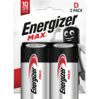 Energizer - Pile Max D x 2 sans risque pour vos appareils avec la garantie 0 coulure