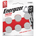 Energizer - Pile bouton Lithium CR2032 x 6 haute performance et longue duree