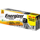 Energizer - Pile alcaline Power AA/LR06 x 16 permet de conserver l'energie pendant 7 ans