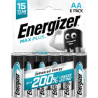 Energizer - Pile alcaline Max Plus AA/LR06 x 6 notre pile alc. qui dure le plus longtemps