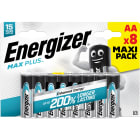 Energizer - Pile alcaline Max Plus AA/LR06 x 8 notre pile alc. qui dure le plus longtemps