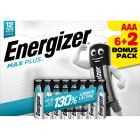Energizer - Pile alcaline Max Plus AAA/LR03 x 6+2 notre pile alc. qui dure le plus longtemps