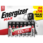 Energizer - Pile Max AA/LR06 x 14 sans risque pour vos appareils avec la garantie 0 coulure