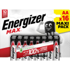 Energizer - Pile Max AA/LR06 x 16 sans risque pour vos appareils avec la garantie 0 coulure