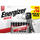 Energizer - Pile Max AAA/LR03 x 14 sans risque pour vos appareils avec la garantie 0 coulure