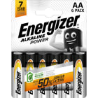 Energizer - Pile alcaline Power AA/LR06 x 6 permet de conserver l'energie pendant 7 ans