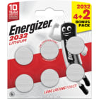Energizer - Pile bouton Lithium CR2032 x 4+2 haute performance et longue duree