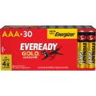 Energizer - Pile Alcaline AAA/LR3 x30 Eveready Gold - Grand volume pour gros consommateurs