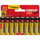 Energizer - Pile Alcaline AA/LR6 x8 Eveready Gold - Alimentation équipements standard
