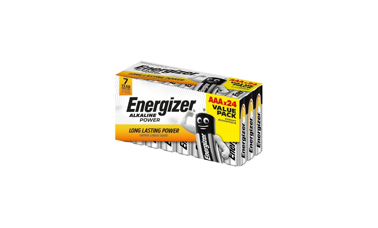 Energizer - Pile alcaline Power AAA/LR03 x 24 permet de conserver l'energie pendant 7 ans