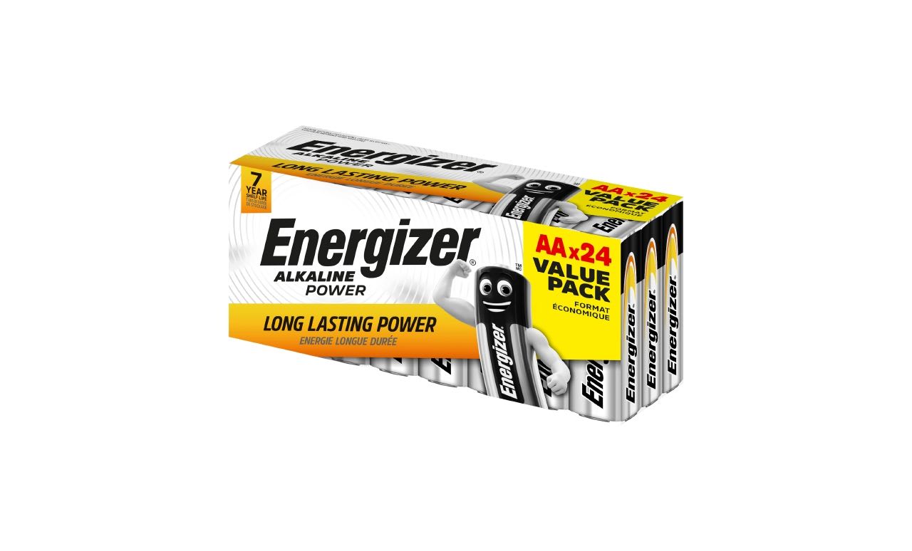 Energizer - Pile alcaline Power AA x 24 permet de conserver l'energie pendant 7 ans