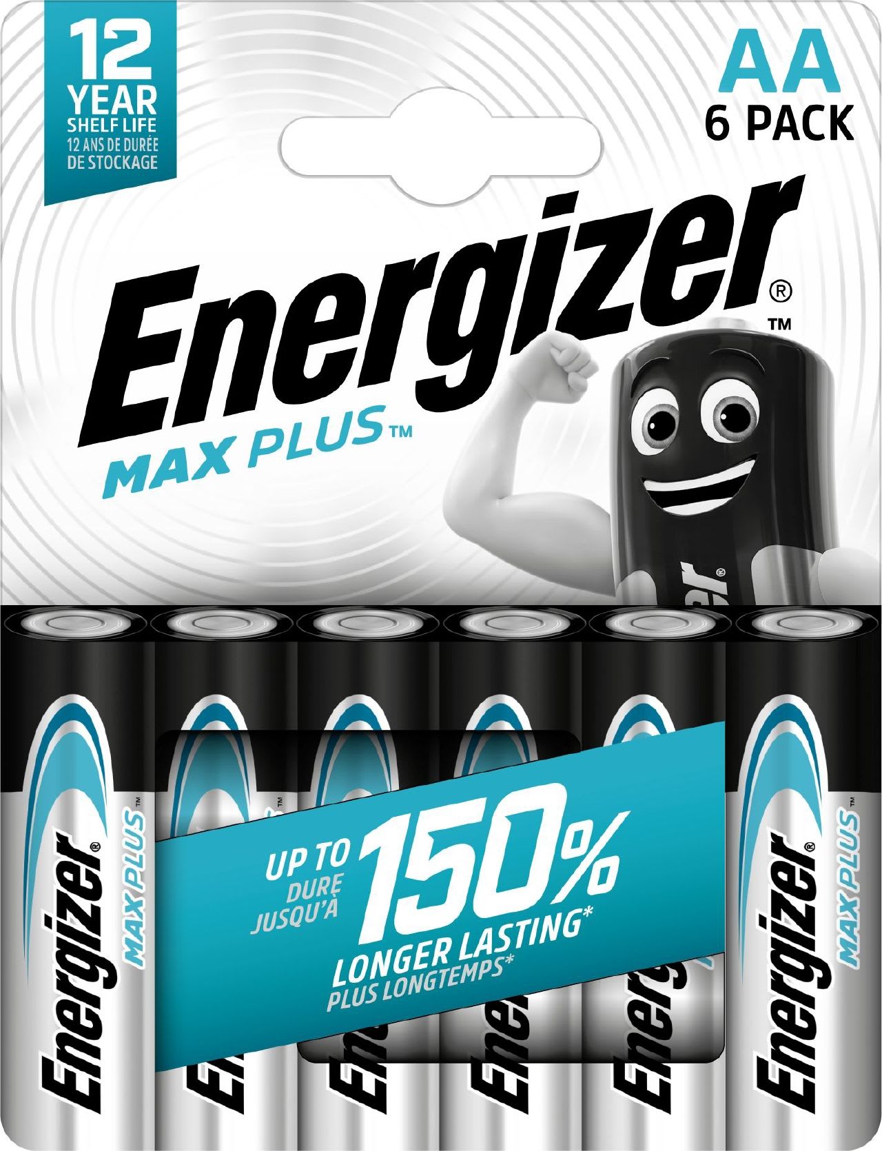 Energizer - Pile alcaline Max Plus AA/LR06 x 6 notre pile alc. qui dure le plus longtemps