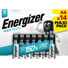Energizer - Pile alcaline Max Plus AA x 14 notre pile alcaline qui dure le plus longtemps