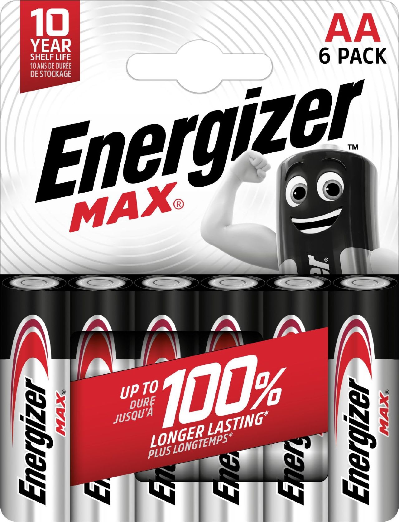 Energizer - Pile Max AA x 6 sans risque pour vos appareils avec la garantie 0 coulure