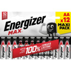 Energizer - Pile Max AA x 12 sans risque pour vos appareils avec la garantie 0 coulure