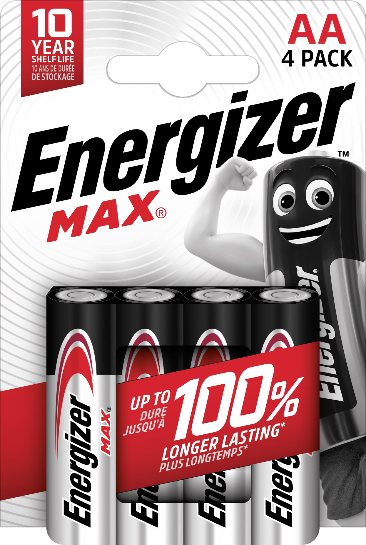 Energizer - Pile Max AA/LR06 x 4 sans risque pour vos appareils avec la garantie 0 coulure