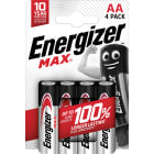 Energizer - Pile Max AA/LR06 x 4 sans risque pour vos appareils avec la garantie 0 coulure