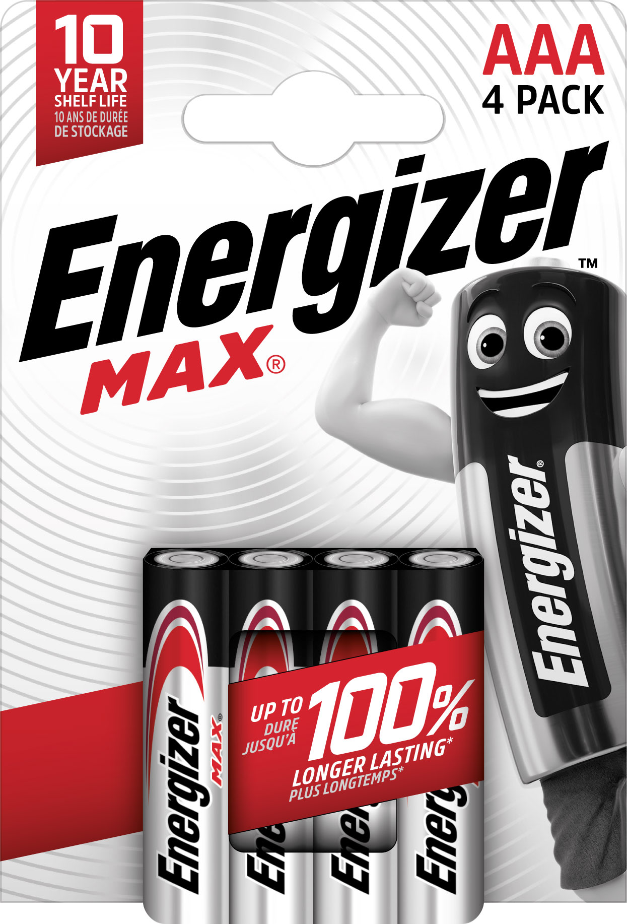 Energizer - Pile Max AAA/LR03 x 4 sans risque pour vos appareils avec la garantie 0 coulure