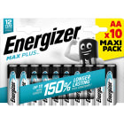 Energizer - Pile alcaline Max Plus AA/LR06 x 10 notre pile alc. qui dure le plus longtemps