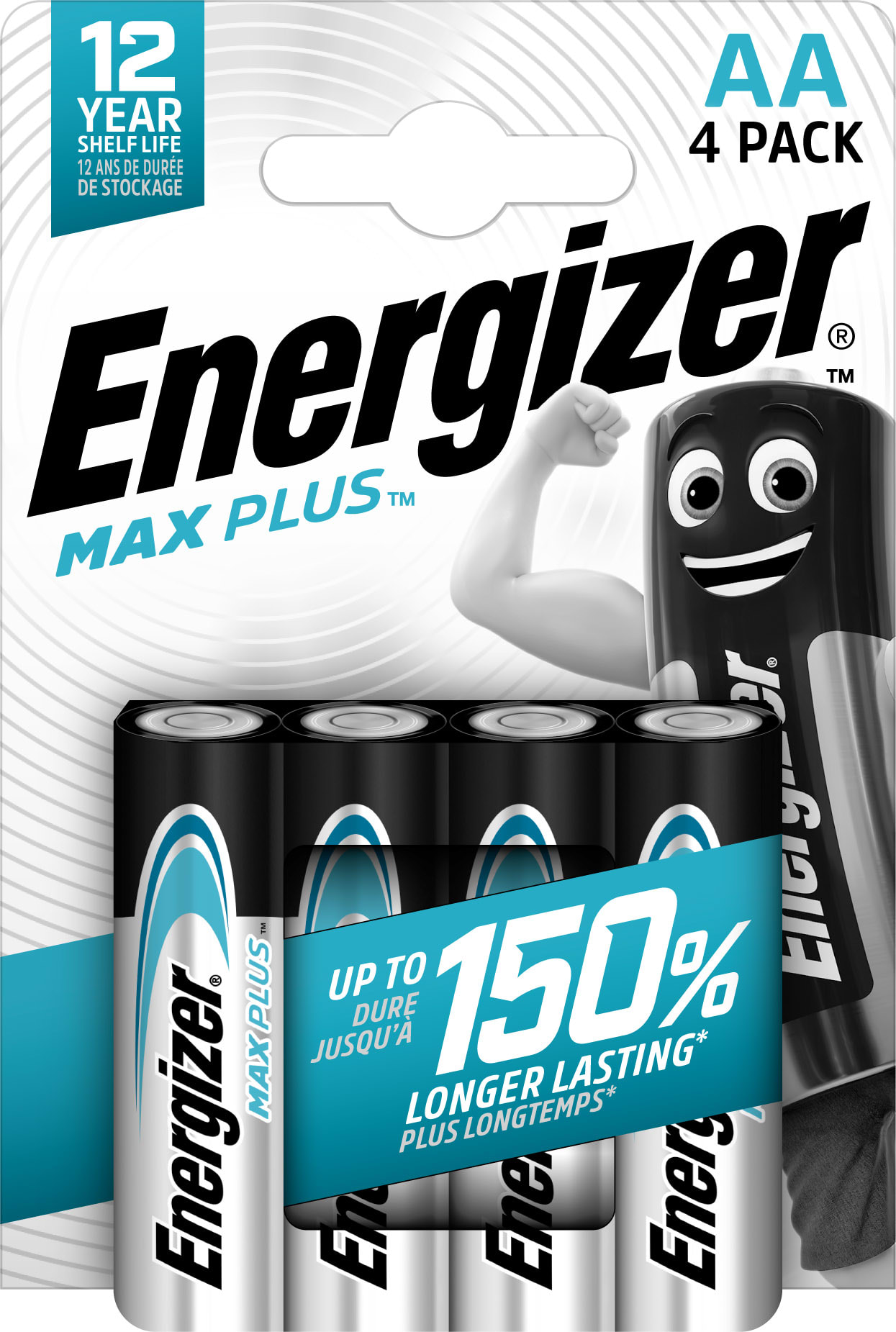 Energizer - Pile alcaline Max Plus AA x 4 notre pile alcaline qui dure le plus longtemps