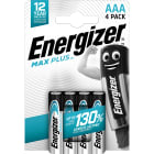 Energizer - Pile alcaline Max Plus AAA x 4 notre pile alcaline qui dure le plus longtemps